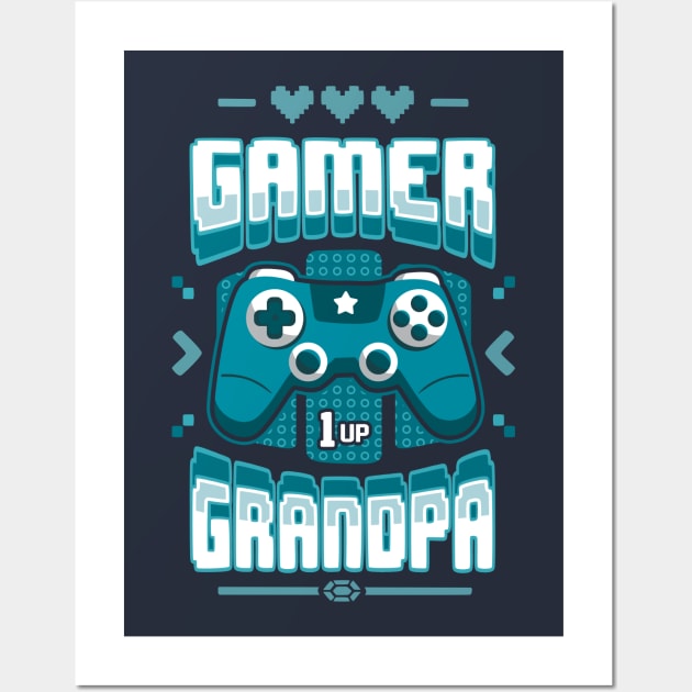 Gamer Grandpa Wall Art by Olipop